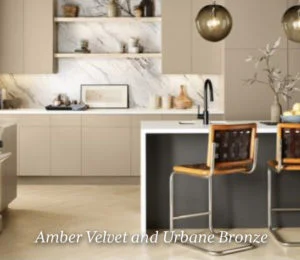 Amber Velvet and Urbane Bronze